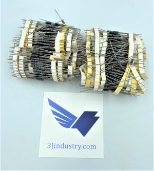 LOT OF +/- 600 METAL FILM RESISTOR 8060 OHMS 1/2W 1%  -    METAL FILM RESISTOR