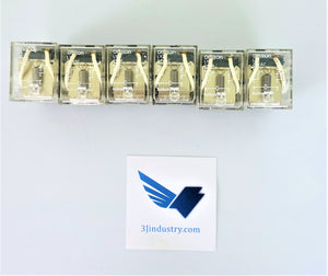 LOT OF 6 - LY2 24VAC  -  OMRON LY2 RELAY