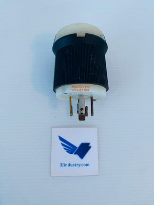 HBL2411CN - 20A - 125/250VAC - TWIST-LOCK - 3 POLE - 4 WIRE  -  HUBBELL HBL-2411-CN PLUG