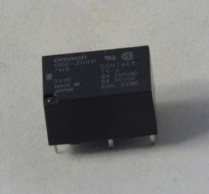 G6C 2114P US DC3  Lot of 5 - G6C2114P OMRON RELAY GENERAL PURPOSE DPST 8A 3V PCB