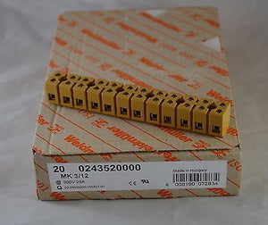 Lot of 19 - 0243520000  -  Weidmuller   -  Multipin Terminal Strip