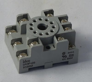 SR3P-05 IDEC SR3P SOCKET RELAY 11PINS 10A M3.5 Screws Captive Wire Clamp