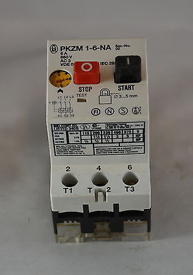 PKZM0-6-NA  -  Klockner Moeller  -  DISJONCTEUR MOTEUR PKZM-1,6  - MANUAL MOTOR