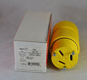 1053  -  PASS & SEYMOUR  -  STRAIGHT BLADE CONNECTOR NEMA 10-50R 3P, 3W, 50A, 12