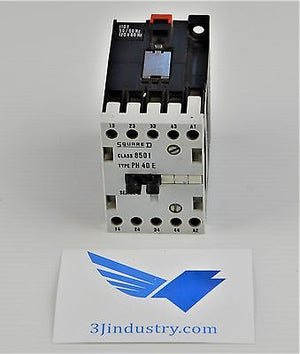 Contactor - PH40E  - Class 8501 - Coil 110/120VAC  -  SQUARE D 8501 Contactor