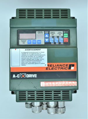 GP-2000 - 2GC21001  -  Reliance Electric GP DRIVE - 1HP@0.8PF - 1.7KVA - 200/230VAC - 5.3A - 50/60HZ - 3 PHASE