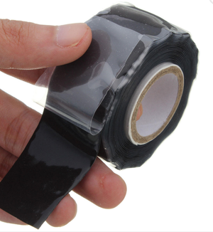 Fusion Tape 25mm Wide 3Meters - Black Self Fusing Silicone Tape Emergency Rescue Repair Tape