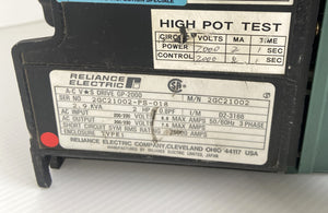 GP-2000 - 2GC21001 - 2GC21002-PS-018 - 2,9KVA - 2HP 200/230VAC 3 PHASE - BROKEN SIDE  -  Reliance Electric GP DRIVE