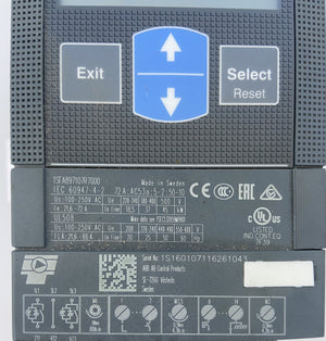 PSE72-600-70 - PSE7260070 - 1SFA897107R7000 - 100-250V - 50/60HZ - 21,6-72A - 60HP  -  ABB PSE72 SOFT STARTER