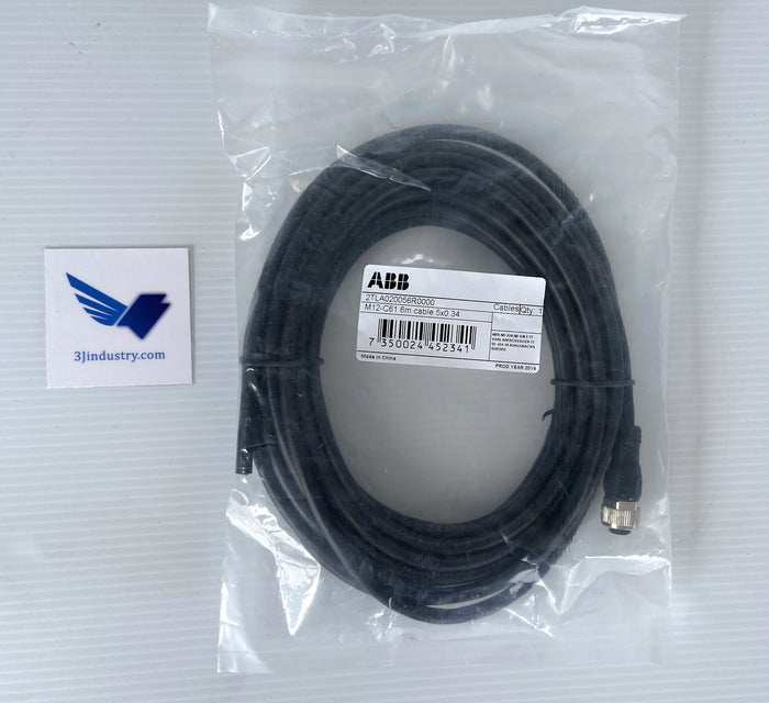 2TLA020056R0000 - M12-C61 - 6M - 5 X 0.34  -  ABB JOKAB SAFETY M12C61 CABLE