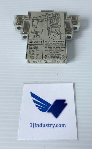 NHI-11 - NHI11 - 5A 600VAC FOR PKZM1  -  KLOCKNER MOELLER NHI11 AUXILIARY CONTACT