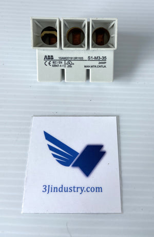 S1-M3-35 - S1M335 - 1SAM201913R1103 - 24WP - 690V - 100A - 3 PHASE  -  ABB S1M335 POWER INFEED BLOCK