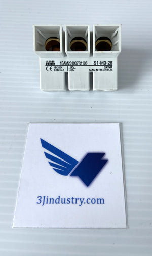 S1-M3-35 - S1M335 - 1SAM201907R1103 - 24WR -65A - 690V - 3 PHASE  -  ABB S1M335 POWER INFEED BLOCK