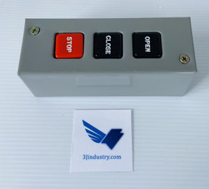 PBS-3 - 240VAC - 3 BUTTONS - MOMENTARY CONTACT  -  MMTC INC PBS CONTROL STATION