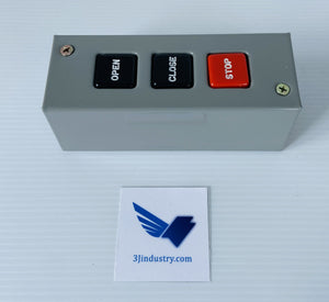 PBS-3 - 240VAC - 3 BUTTONS - MOMENTARY CONTACT  -  MMTC INC PBS CONTROL STATION