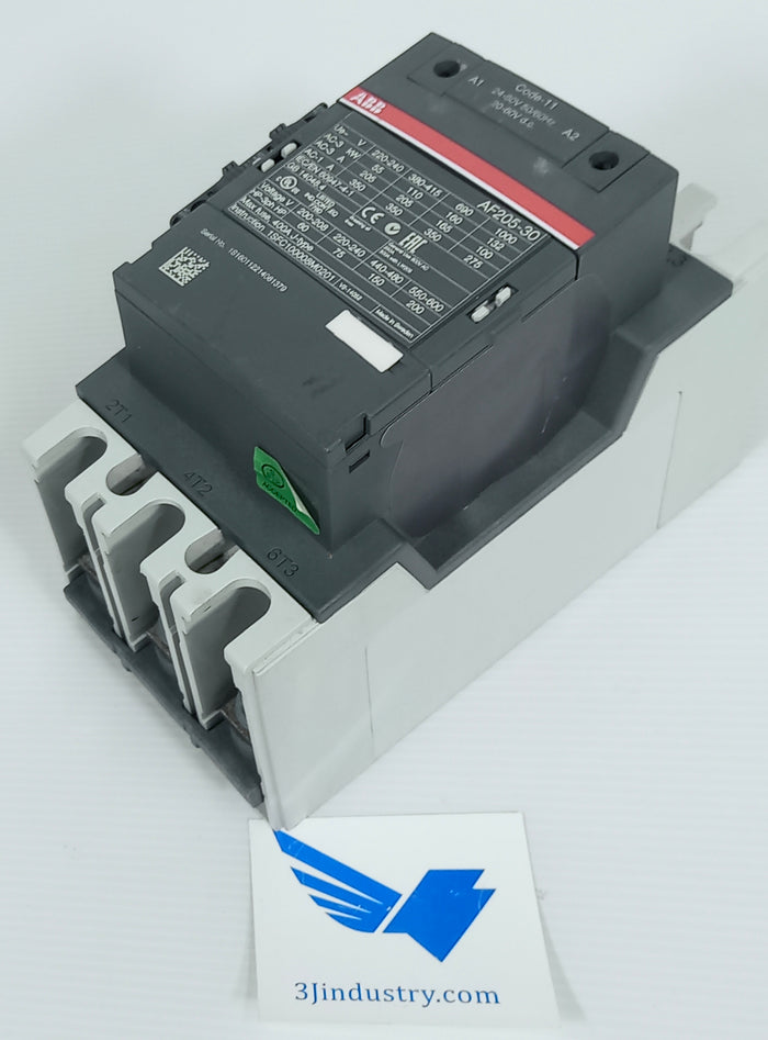 AF205-30-11-11 - CAL19-11 - 24-60V 50/60Hz - 20-60VDC - 3P - AF205301111  -  ABB CONTACTOR AF205