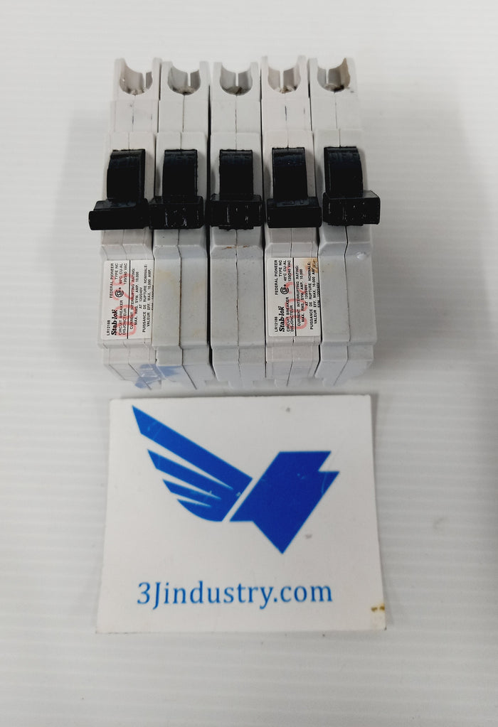 NC015CP Lot of 5   -  FPE - Stab-Lok - Schneider  Stab-Lok BREAKER 15A, 1 pole, 120VAC, 10kA