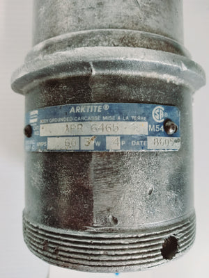 APR 6465 - APR6465 - Connector 3 Wire - 4 Pole - 60A - 600V   -  Crouse Hind - Arkite  APR PIN & SLEEVE
