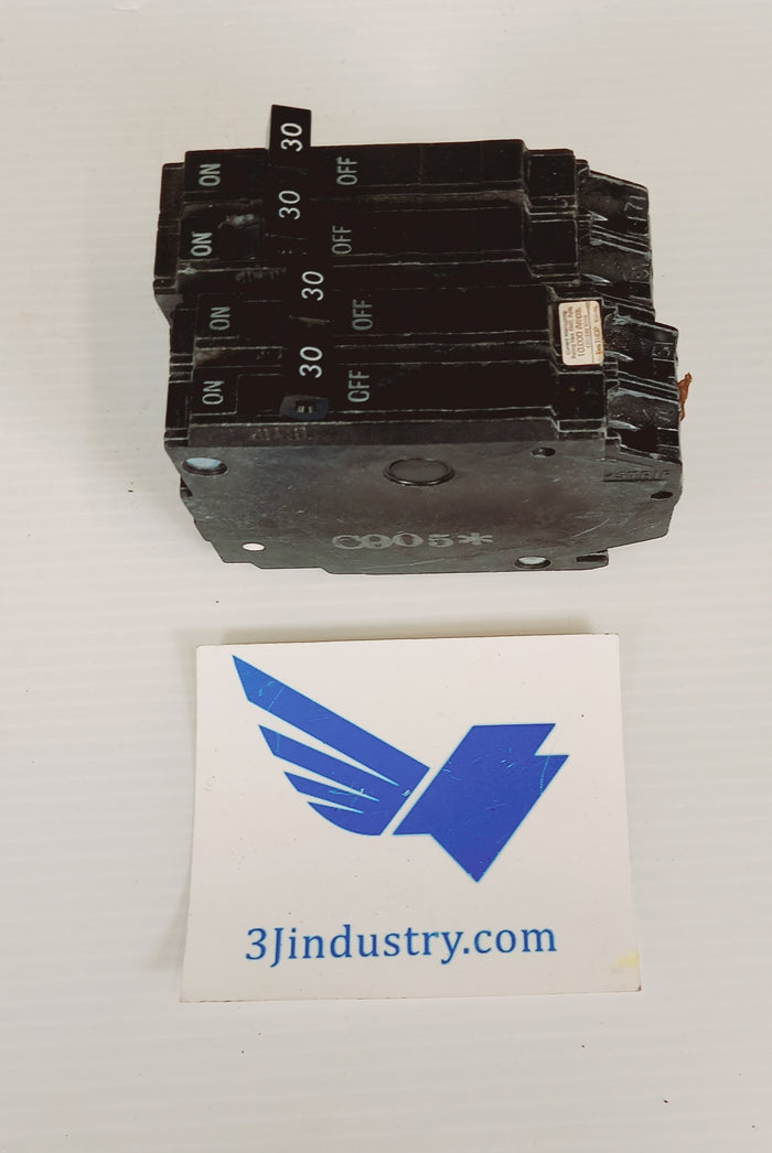 TQP230 Lot of 2 - 30A 1/2" Plug-In - 2 Pole - 240V  -  GE - General Electric TQP & THQP BREAKER