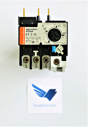 CT3-12-4  -  SPRECHER & SCHUH CT3 THERMAL OVERLOAD RELAY
