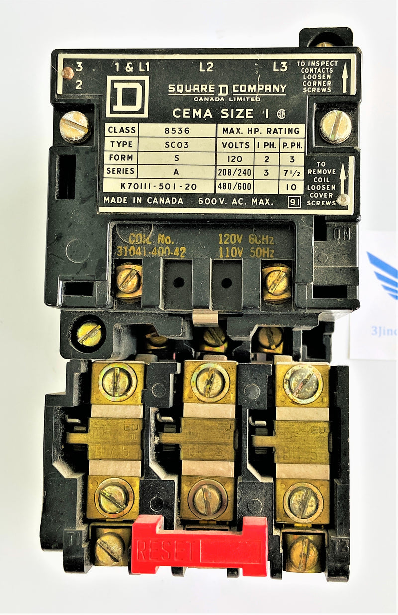 8536-SCO3 - SQUARE D 8536 STARTER – 3JIndustry