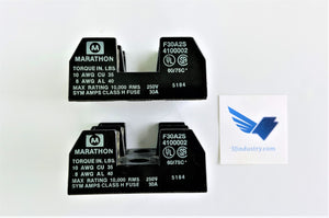 LOT OF 2 - F30A2S  -  MARATHON F30 FUSE HOLDER