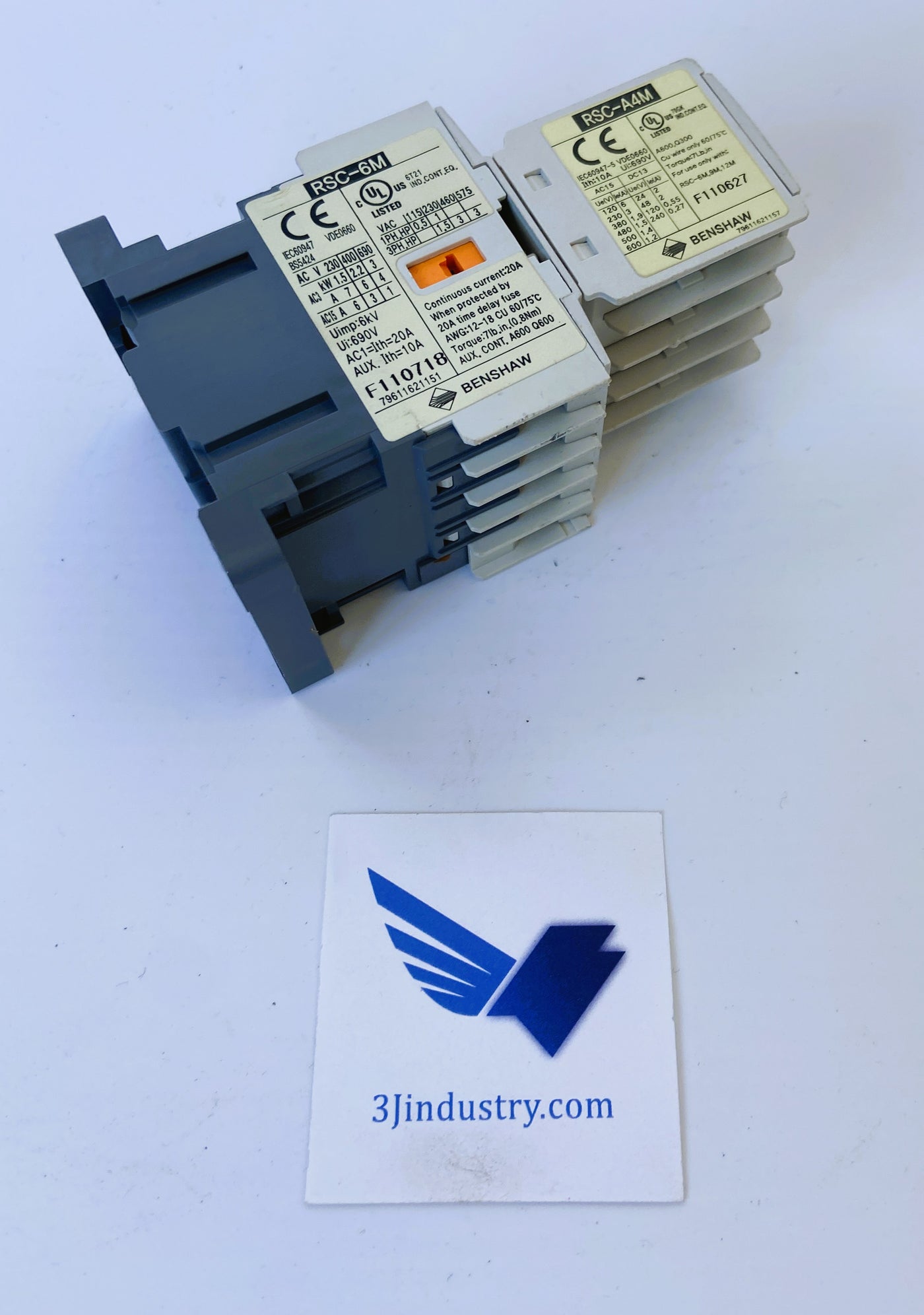 Contactor Rsc 100 RSC-6M-120V WITH RSC-A4M - BENSHAW RSC CONTACTOR – 3JIndustry