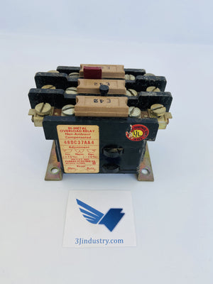 48DC37AA4  -  SIEMENS FURNAS ELECTRIC CO 48DC OVERLOAD RELAY