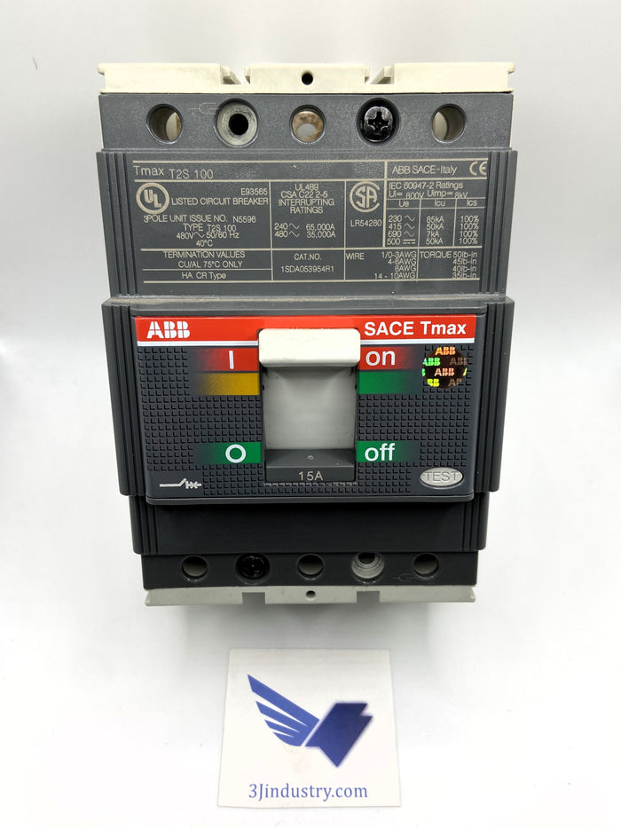 SACE-TMAX-T2-S-100  -  ASEA BROWN BOVERI TMAX CIRCUIT BREAKER