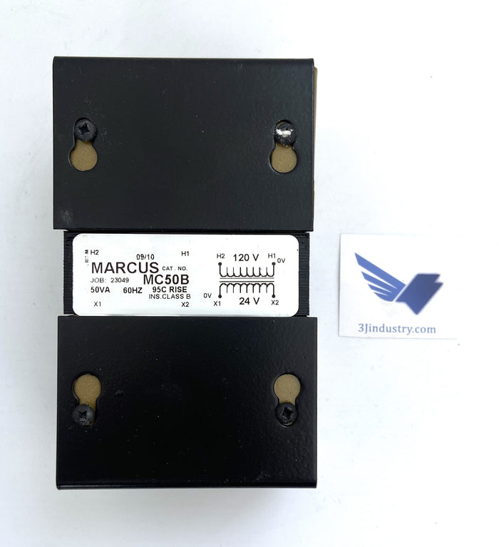 MC50B - MARCUS - TRANSFORMER - 50VA - 60HZ - CLASS B - 120V - 24V  -  MARCUS TRANSFORMER MC50 TRANSFORMER