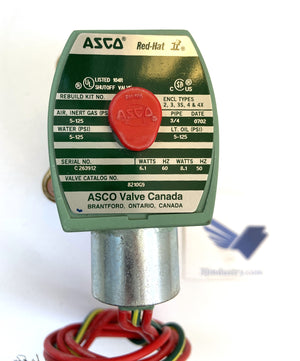 8210G9 - ASCO - 120/60 - 110/50 - 3/4 PIPE - 5-125PSI - 50/60HZ - 6,1/8,1W - SOLENOID VALVE  - 8210G9