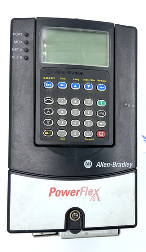 20AE0P9A0AYNNNC0 - POWERFLEX70 - 600V - 3 PHASE - 0,5HP - 47-63HZ  -  ALLEN BRADLEY 20AE0 AC DRIVE