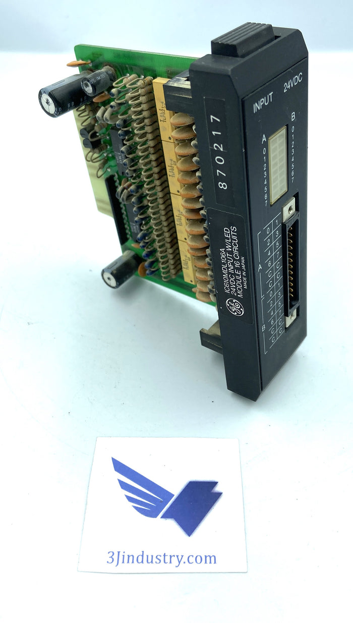 IC610MDL106A - 24VDC INPUT W/LED - 16 CIRCUITS  -  GE FANUC IC610 MODULE
