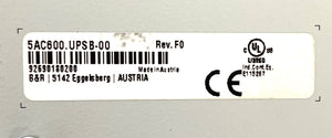 5AC600.UPSB-00 - APC620 UPS - REV F0 - 12VDC - 5,0AH - 5AC600UPSB00  -  B&R 5AC600 BATTERY UNIT