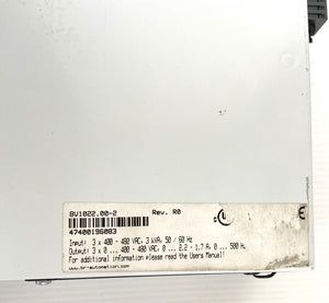 8V1022.00-2 REV R0 - 8V1022002 - 400-480VAC - 50/60HZ - ACOPOS 1022 - 3KVA  -  B&R 8V1022 SERVO DRIVE