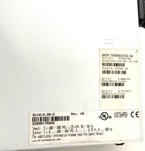 8V1010.00-2 REV H0 - 8V1010002 - ACOPOS 1010 - 50/60HZ - 400-480VAC - 1,35KVA  -  B&R 8V1010 SERVO DRIVE