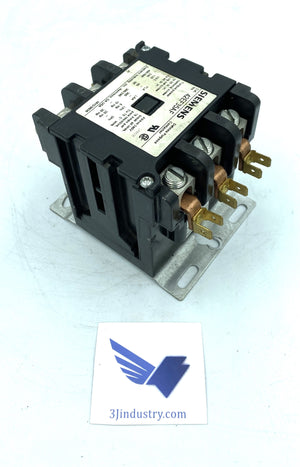 42EF35AF - COIL 110/120V - 50/60HZ - 60A - 3 POLES - OPEN - 600VAC  -  SIEMENS 42EF35 DEFINITE PURPOSE CONTACTOR