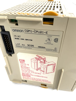 CQM1-CPU21E - 24VDC - 10MA - 16 POINTS - CQM1CPU21E - OCH - SYSMAC - RS232  -  OMRON CPU21 CPU MODULE