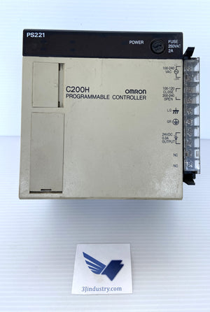 C200H-PS221 - C200HPS221 - 100/200-240VAC - 50/60HZ - 100VA  -  OMRON C200H PROGRAMMABLE CONTROLLER