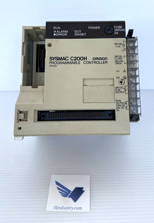 C200H-CPU01-E - C200HCPU01E - 100-120/200-240VAC - 50/60HZ - 100VA  -  OMRON C200H PROGRAMMABLE CONTROLLER