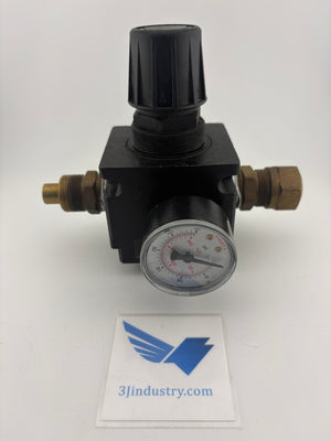 50.355  -  Topring Pneumatic Pressure Regulator Modulair / 3/4" NPT / 300 PSI Max / With Gauge