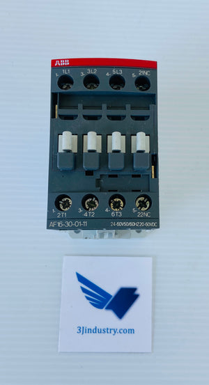 AF16-30-01-11 24-60V50/60HZ 20-60VDC 3P 1 NC 690V  -  ABB AF1630 CONTACTOR