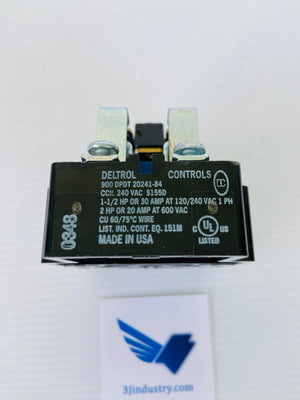900 DPDT 20241-84 - 120/240VAC - S115D 1-1/2HP 30A  -  DELTROL CONTROLS 20241 POWER RELAY