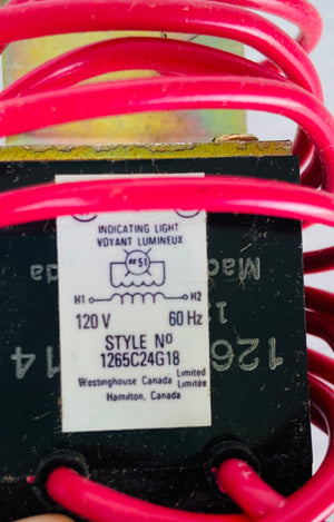 PLK-11RG - 120V 60HZ 6979A22G01  -  WESTINGHOUSE PLK11RG PILOT LIGHT KIT