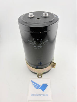 Nitsuko PWN 10000uF 350VDC Surge 400V Large Can Electrolytic Capacitor Screw Terminal Mount