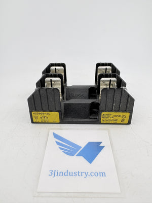 Bussmann H60200-2C Class H Fuse Block 2-Pole 600V 200A Box Lug UL