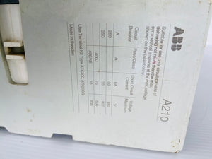 A210-30 COIL 110-120V 50/60HZ 600V 200HP 3PH 350A CAL18  -  ABB A210 CONTACTOR