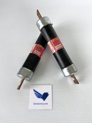 LOT OF 2  - FRS-R 100 - 600V 100A  -  FUSETRON BUSSMAN FRSR100 DUAL ELEMENT FUSE