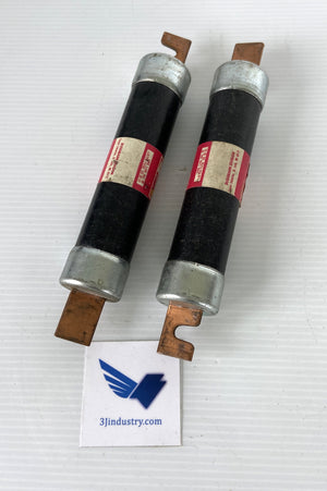 LOT OF 2  - FRS-R 100 - 600V 100A  -  FUSETRON BUSSMAN FRSR100 DUAL ELEMENT FUSE
