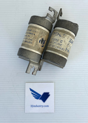 LOT OF 2  - 58125 - 125A - 600VAC   -  PIERCE 125A58125 FUSE